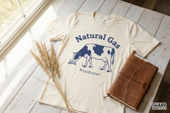 Natural Gas Producer PNG, Funny Cow PNG, Farm Animal Humor Product Image 2