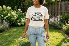 Fresh Cut Club Shirt PNG, Funny PNG, Trendy PNG Design With Product Image 3