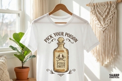 Pick Your Poison PNG, Pure Smut Bottle Design, Vintage Product Image 4