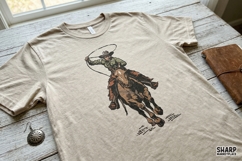 Cowboy Lasso Rider, Western PNG, Shirt PNG, Sublimation Product Image 2