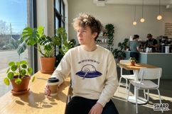 One Coffee Before We Fly, Funny UFO PNG Design, Alien Product Image 4