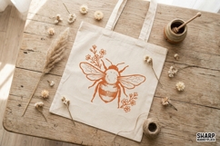 Bee Floral Spring Shirt Sublimation, Trendy Wildflower Product Image 2