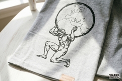 Trendy PNG, Shirt PNG, Sublimation PNG, Vintage Atlas Globe Product Image 4