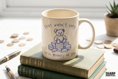 That Wasn't Very Cash Money Of You PNG, Funny Teddy Bear Product Image 3