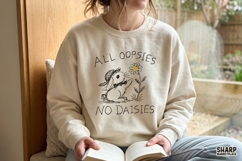 All Oopsies No Daisies Bunny PNG, Funny Rabbit Flower Product Image 2