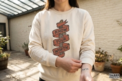 Know Your Worth, Trendy PNG Motivational Banner For Shirt Product Image 4