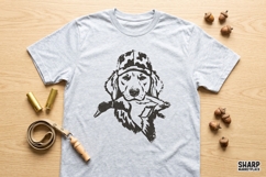 Duck Dog Portrait With Mallard, PNG Designs For Shirt PNG Product Image 3