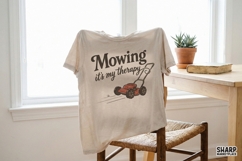 Mowing It's My Therapy Shirt PNG, Funny PNG, Trendy PNG Product Image 3