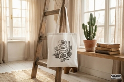 Snake Skull Cactus PNG, Gothic Western Desert Skull Design, Product Image 3