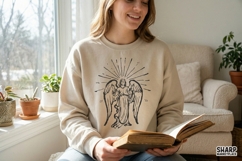 Angel Christian PNG, Trendy PNG, Shirt PNG, Vintage Product Image 2