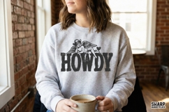 Howdy PNG Western Angel Shirt, Vintage Cowgirl Aesthetic, Product Image 3