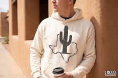 Texas Cactus PNG Design, Minimalist Western Texas Digital Product Image 3