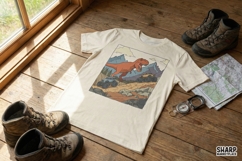 T-Rex Monster Truck PNG Design, Dinosaur Off Road Shirt Product Image 2