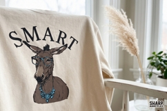 Smart Funny PNG Donkey With Glasses, Sarcastic PNG Nerdy Product Image 4