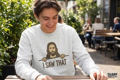 I Saw That PNG, Funny Jesus Shirt Design, Christian Product Image 4