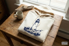Lighthouse PNG Design, Nautical Ocean Shoreline Graphic, Product Image 2