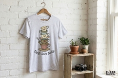 Thrift Store Junkie PNG, Vintage Teacup Clipart, Retro Tea Product Image 3