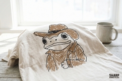 Western Cowboy Frog In Hat PNG, Cute Ranch Animal Art, Product Image 3
