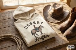 Desert Drifter PNG, Western Cowboy Riding Horse Design, Product Image 3