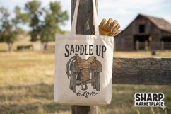 Saddle Up &amp; Love PNG, Western Cowboy Shirt, Country Gift Product Image 3
