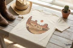Desert Horses PNG, Wild West Landscape PNG, Boho Desert Product Image 2
