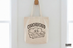 Couchlocked PNG, Funny Couch Potato Shirt Design, Stoned Product Image 4