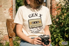 Gen X PNG, Lots of Memories No Evidence Cassette Tape Product Image 2