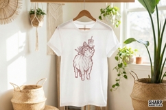 Highland Cow with Leopard Bow PNG, Cute Cow Tumbler Design, Product Image 3
