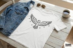 Eagle With Outstretched Wings PNG, Vintage Bird Clipart, Product Image 2