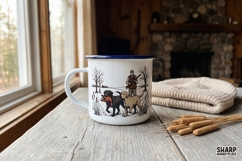 Vintage Duck Hunter With Loyal Retrievers Artwork, PNG Product Image 5