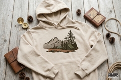 Mountain Camping Scene, Summer PNG, Trendy PNG, Shirt PNG, Product Image 3