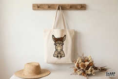 Funny Donkey Coffee PNG, Leopard Bandana Animal Design, Product Image 4