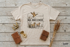 Mud, Dogs &amp; Ducks PNG, Hunting PNG, Trendy PNG, Flying Duck Product Image 3