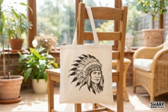 Native American Chief PNG, Tribal Headdress Digital Design, Product Image 4