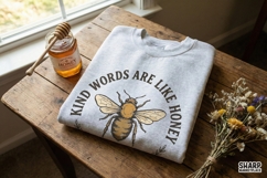 Kind Words Are Like Honey PNG, Proverbs 16:24 Bee Shirt, Product Image 3