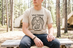 Wild Things Company PNG, Woodland Campfire Scene With Deer Product Image 2