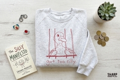 Got Too Silly, PNG Designs, Trendy Duck Shirt, Funny PNG Product Image 3