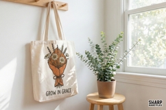 Grow In Grace PNG, Wildflower Bouquet Digital Download, Product Image 3