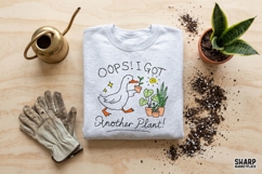 Oops! I Got Another Plant! PNG, Funny Goose Gardener Art, Product Image 6