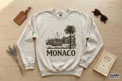 Monaco Marina Skyline, Summer PNG, Trendy PNG, Beach PNG, Product Image 4