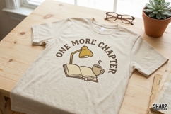 One More Chapter PNG, Book Lover Digital Design, Cozy Product Image 2