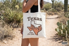 Texas Lone Star State PNG, Retro Western Texas Design Product Image 4