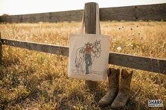 Western Cowgirl With Horse PNG, Vintage Cowgirl Shirt Product Image 3