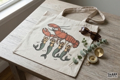 Coastal Lobster Mermaid PNG, PNG Designs, Summer PNG, Product Image 2