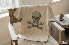 Skull And Crossbones, Halloween PNG, Trendy PNG, Shirt PNG, Product Image 2