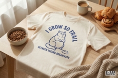 I Grow So Frail Between Second Breakfasts PNG, Funny Cat Product Image 2