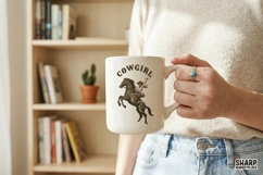 Cowgirl Western PNG, Trendy PNG, Shirt PNG, Rearing Horse Product Image 4