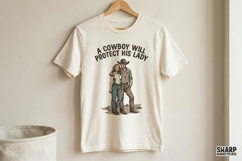 A Cowboy Will Protect His Lady, Western PNG, Cowboy PNG, Product Image 3
