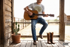 Cowboys And Jesus PNG, Western Cross Vintage Art, Faith Product Image 4