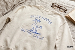 Silly Goose On The Loose PNG Designs, Western Cowboy Bird, Product Image 4